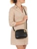 Anna Morellini Leder-Umhängetasche "Veriana" in Schwarz - (B)22 x (H)18 x (T)7 cm