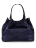 Anna Morellini Leren handtas "Eloisa" donkerblauw - (B)38 x (H)28 x (D)16 cm