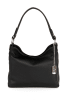 Anna Morellini Leder-Henkeltasche "Paolina" in Schwarz - (B)28 x (H)24 x (T)8 cm