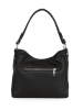 Anna Morellini Leder-Henkeltasche in Schwarz - (B)28 x (H)24 x (T)8 cm