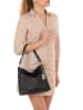 Anna Morellini Leder-Henkeltasche "Paolina" in Schwarz - (B)28 x (H)24 x (T)8 cm
