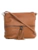 Lucca Baldi Leder-UmhÃ¤ngetasche "Montepulciano" in Cognac - (B)36 x (H)23 x (T)10 cm