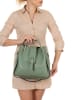 Lucca Baldi Leren handtas "Vinci" mintgroen - (B)33 x (H)38 x (D)13 cm
