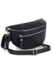 Lucca Baldi Leder-Gürteltasche "Burano" in Dunkelblau - (B)30 x (H)19 x (T)2 cm