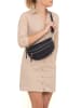 Lucca Baldi Leder-Gürteltasche "Burano" in Dunkelblau - (B)30 x (H)19 x (T)2 cm