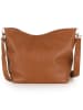 Lucca Baldi Leder-Schultertasche "Trapani " in Cognac - (B)23 x (H)25 x (T)14 cm