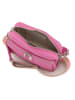 Anna Morellini Leder-Umhängetasche "Erminia" in Pink - (B)22 x (H)17 x (T)9 cm