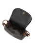 Anna Morellini Leder-Umhängetasche "Drina" in Schwarz - (B)22 x (H)15 x (T)10 cm
