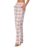 DKNY Spodnie piżamowe w kolorze jasnoróżowo-kremowym
