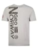 Geographical Norway Shirt "Jotz" lichtgrijs