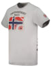 Geographical Norway Shirt "Jotz" lichtgrijs