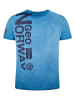 Geographical Norway Koszulka "Jotz" w kolorze błękitnym