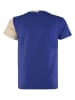 Blue Effect Shirt in Blau/ Beige