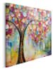 Orangewallz Leinwanddruck "Painted Colour Tree"