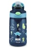 NUK Bidon "Easy Straw Cup - Dinos" w kolorze granatowym - 420 ml