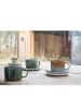 Villa Collection Filiżanki (2 szt.) w kolorze błękitno-jasnobrązowym do kawy - 160 ml