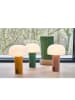 Villa Collection Lampa stołowa LED "Styles" w kolorze biało-zielonym- wys. 22,5 cm