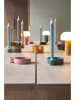 Villa Collection Ledtafellamp "Styles" wit/groen - (H)22,5 cm