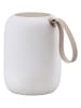 Villa Collection Ledlamp met luidspreker "Hav" wit/beige - (H)15,5 x Ø 12,5 cm