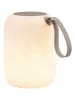 Villa Collection Ledlamp met luidspreker "Hav" wit/beige - (H)15,5 x Ø 12,5 cm
