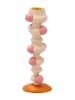 Villa Collection Kaarsenstandaard "Styles" crème/lichtroze - (H)18 cm