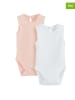 COOL CLUB 2er-Set: Bodys in Rosa/ Weiß