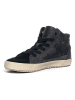 Geox Leren sneakers zwart/antraciet