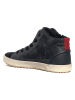 Geox Leren sneakers zwart/antraciet