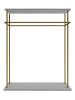 Scandinavia Concept Garderobe "Wuppertal" in Gold/ Weiß - (B)100 x (H)170 x (T)40 cm