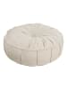 Scandinavia Concept Pouf "Teddy" in Weiß - (H)20 x Ø 60 cm