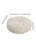 Scandinavia Concept Pouf "Teddy" in Weiß - (H)20 x Ø 60 cm