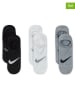 Nike 3er-Set: Füßlinge in Schwarz/ Grau/ Weiß