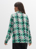 OPUS Blouse "Falkina" lichtgrijs/groen