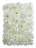 InArt Panel ścienny w kolorze białym ze sztucznych kwiatów - 40 x 60 cm