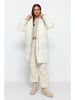 trendyol Wende-Wintermantel in Creme/ Hellgrün