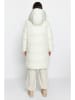 trendyol Wende-Wintermantel in Creme/ Hellgrün