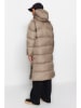 trendyol Wintermantel in Taupe