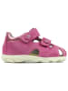 Richter Shoes Skórzane półsandały w kolorze różowym