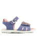 Richter Shoes Skórzane sandały w kolorze niebieskim