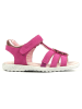 Richter Shoes Leder-Sandalen in Pink