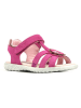 Richter Shoes Leder-Sandalen in Pink