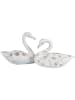 Clayre & Eef Dekoobjekt "Schwan" in Weiß - (B)33 x (H)28 x (T)16 cm