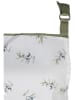 Clayre & Eef Kookschort wit/olijfgroen - (L)70 x (B)85 cm