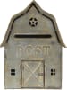 Clayre & Eef Brievenbus grijs - (B)26 x (H)35 x (D)11 cm