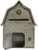 Clayre & Eef Brievenbus grijs - (B)26 x (H)35 x (D)11 cm