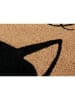 Hanse Home Kokos-deurmat "Watching Cat" naturel/zwart