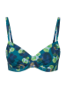 Rösch Bikinitop donkerblauw/groen