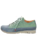 Think! Leder-Sneakers in Mint/ Blau