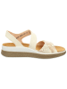 Think! Leder-Sandalen in Creme