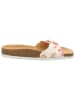 Think! Leren slippers crème